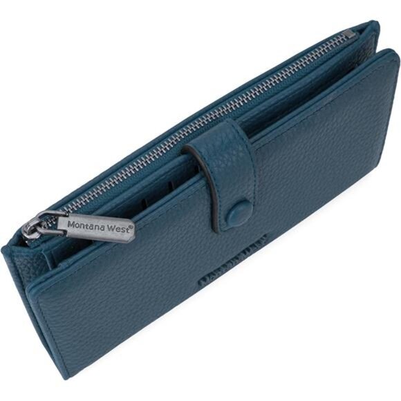 Montana West Women's Wallet Long D Large Navy - Picture 4 of 6